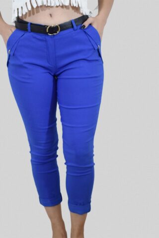 Ελαστικό παντελόνι μπλε-ρουά
