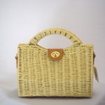 Ψάθινο τσαντάκι με χερούλια