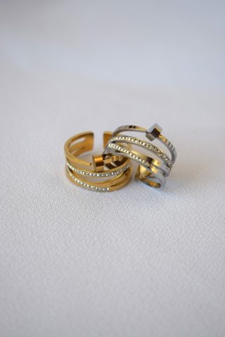 Ατσάλινο φαρδύ δαχτυλίδι