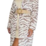 Μακριά ανοιχτή πλεκτή ζακέτα