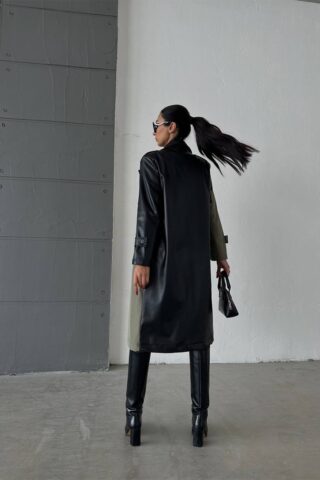 Καπαρντίνα με δερματίνη - Image 3