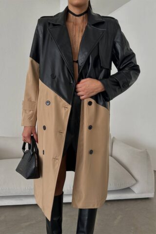 Καπαρντίνα με δερματίνη - Image 6