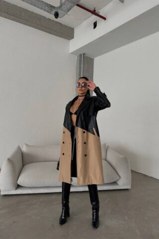 Καπαρντίνα με δερματίνη - Image 5