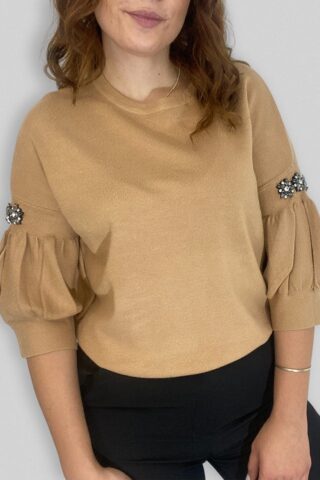 Μπλούζα με μανίκια ballon - Image 3