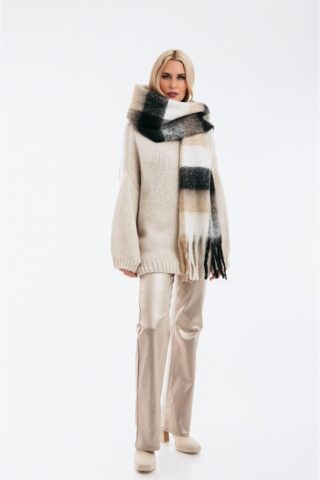 Over size πουλόβερ με ψηλό γιακά - Image 2