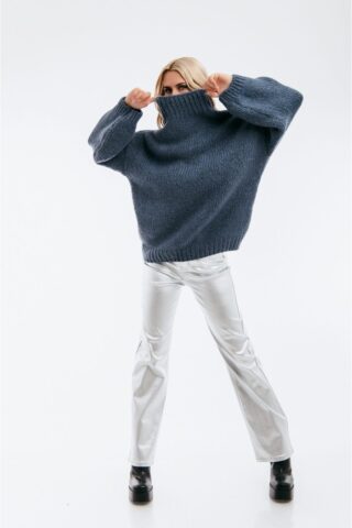 Over size πουλόβερ με ψηλό γιακά - Image 6