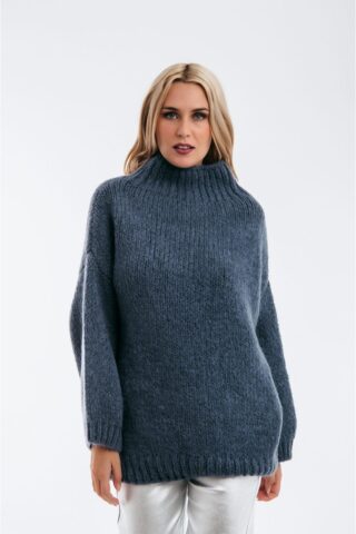 Over size πουλόβερ με ψηλό γιακά - Image 9