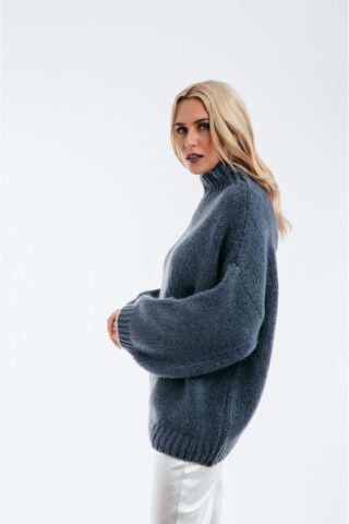 Over size πουλόβερ με ψηλό γιακά - Image 7