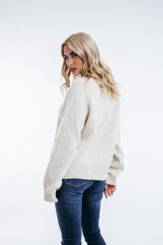 Πλεκτό πουλόβερ με άνετη εφαρμογή - Image 6