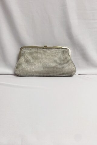 Βραδινό τσαντάκι δίχωρο ασημί