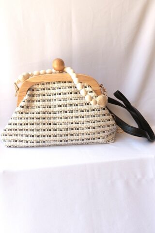 Clutch υφασμάτινο καρό - Image 3