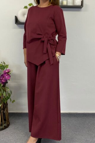 Γυναικείο σετ με δέσιμο στην μπλούζα