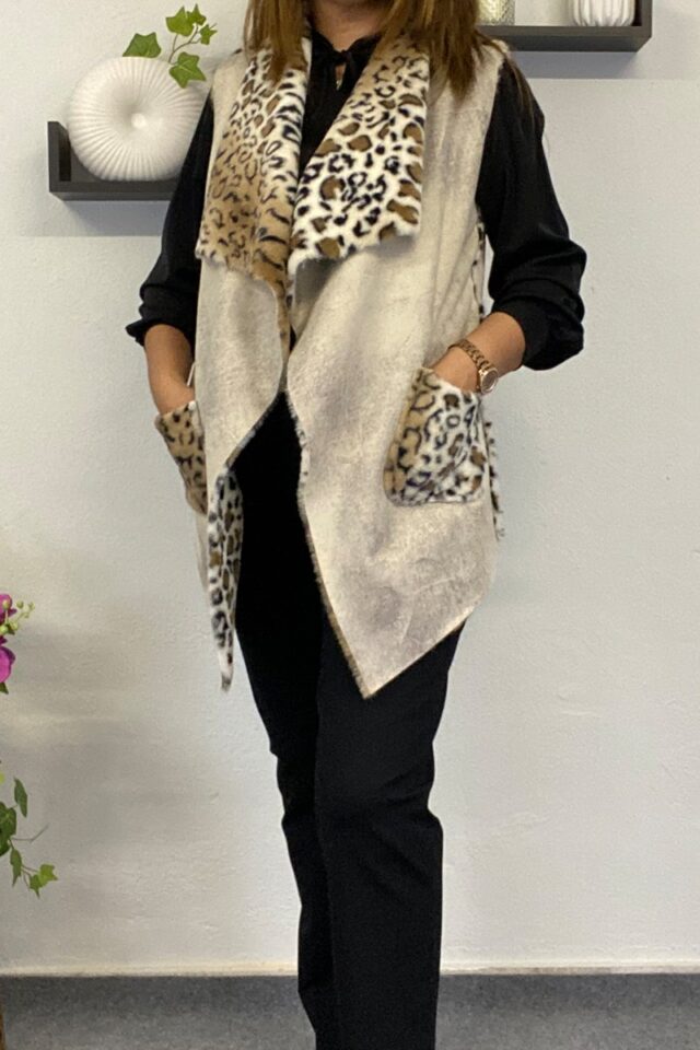 Γυναικείο γιλέκο με ασσυμετρία