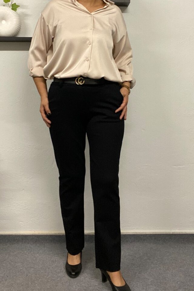 Μαύρο γυναικείο παντελόνι2023 Μαύρο γυναικείο παντελόνι