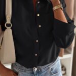 Μαύρο γυναικείο πουκάμισο