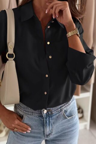 Μαύρο γυναικείο πουκάμισο