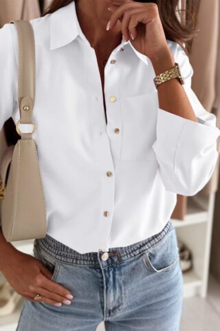 Λευκό γυναικείο πουκάμισο