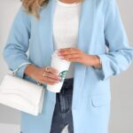 Γαλάζιο γυναικείο σακάκι