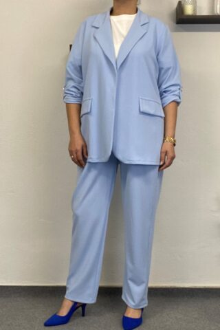 Γαλάζιο γυναικείο κοστούμι - Image 3