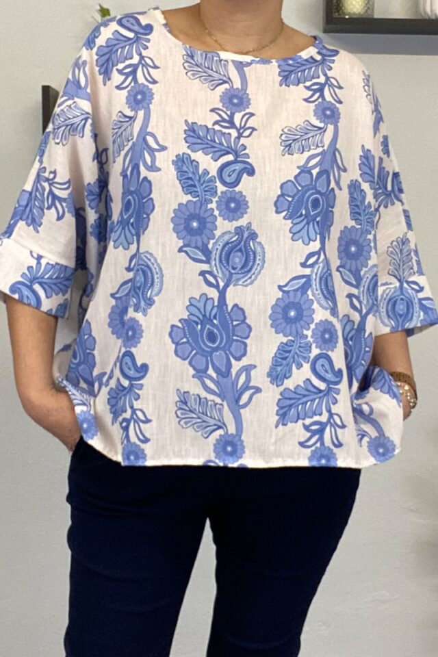 Γυναικεία φλοράλ μπλούζα