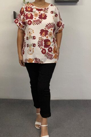 Φλοράλ γυναικεία μπλούζα - Image 4