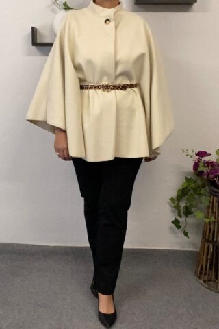 Γυναικεία κάπα με ζώνη. - Image 10