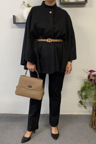 Γυναικεία κάπα με ζώνη. - Image 12