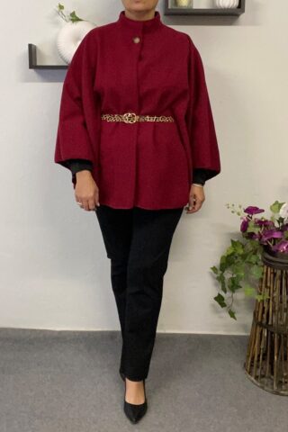 Γυναικεία κάπα με ζώνη. - Image 4