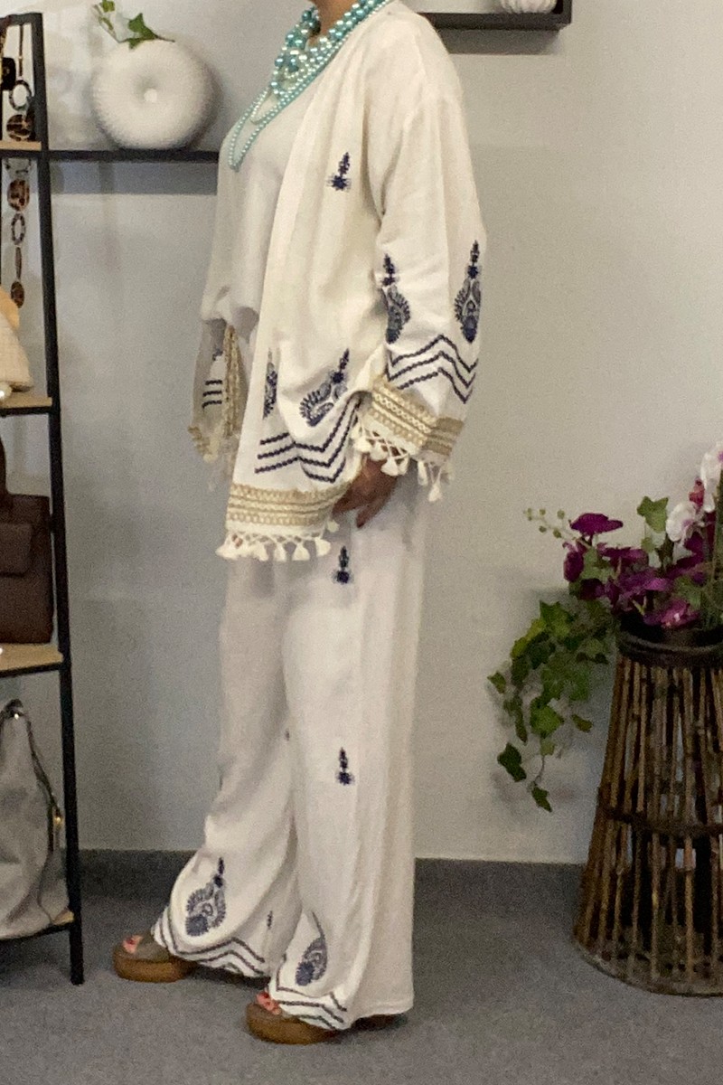 Γυναικείο boho σετ με κέντημα