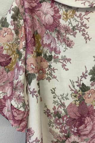 Γυναικεία μπλούζα φλοράλ με γιακά - Image 4