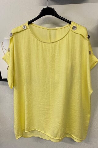 Γυναικεία μπλούζα με κουμπιά στους ώμους - Image 4