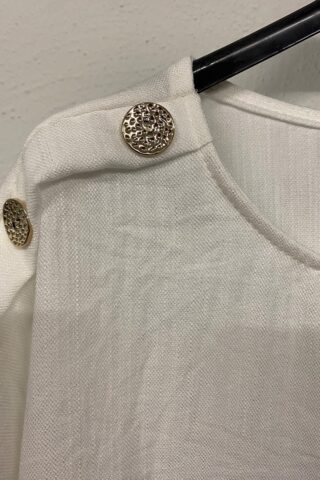 Γυναικεία μπλούζα με κουμπιά στους ώμους - Image 8