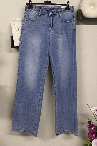 Γυναικείο τζιν light blue straight leg
